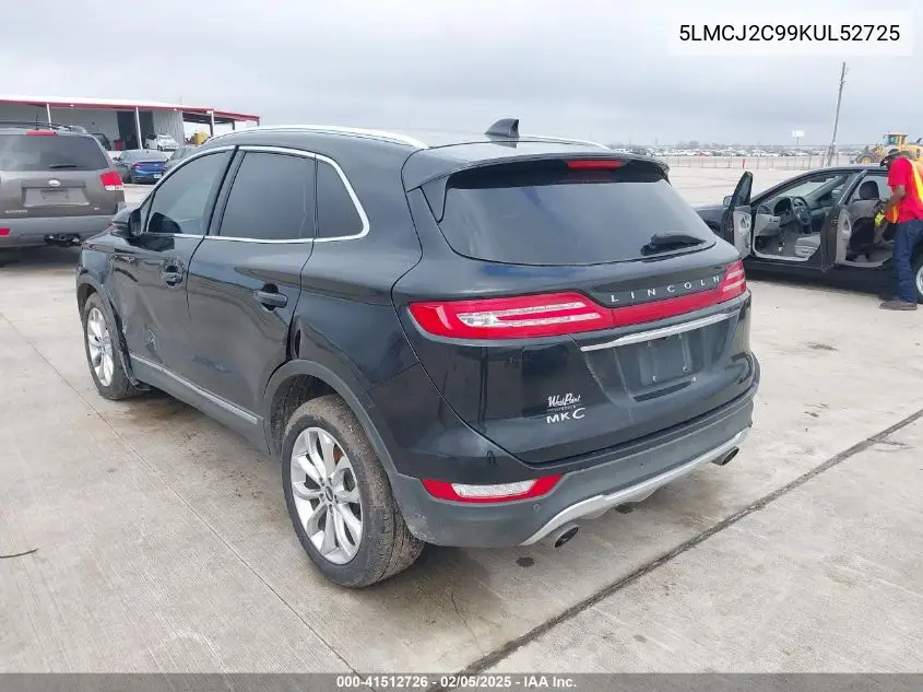 2019 Lincoln Mkc Select VIN: 5LMCJ2C99KUL52725 Lot: 41512726