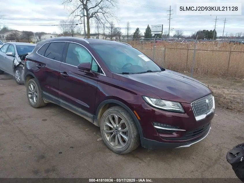 2019 Lincoln Mkc Select VIN: 5LMCJ2D93KUL21128 Lot: 41810836