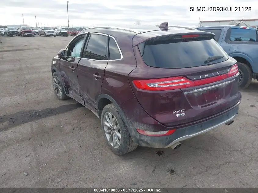 2019 Lincoln Mkc Select VIN: 5LMCJ2D93KUL21128 Lot: 41810836