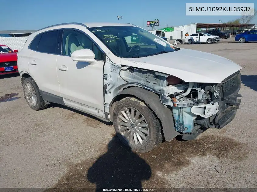 2019 Lincoln Mkc Standard VIN: 5LMCJ1C92KUL35937 Lot: 41958781