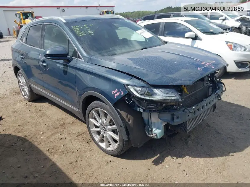 2019 Lincoln Mkc Reserve VIN: 5LMCJ3C94KUL22859 Lot: 41963707
