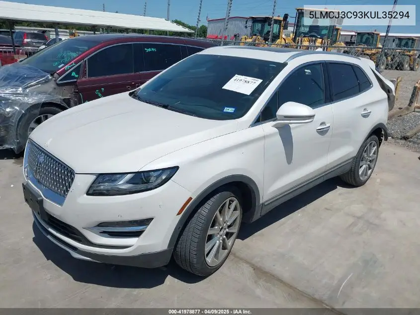 2019 Lincoln Mkc Reserve VIN: 5LMCJ3C93KUL35294 Lot: 41978877