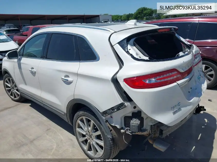 2019 Lincoln Mkc Reserve VIN: 5LMCJ3C93KUL35294 Lot: 41978877