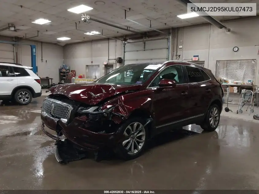 2019 Lincoln Mkc Select VIN: 5LMCJ2D95KUL07473 Lot: 42052830