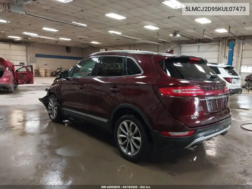 2019 Lincoln Mkc Select VIN: 5LMCJ2D95KUL07473 Lot: 42052830