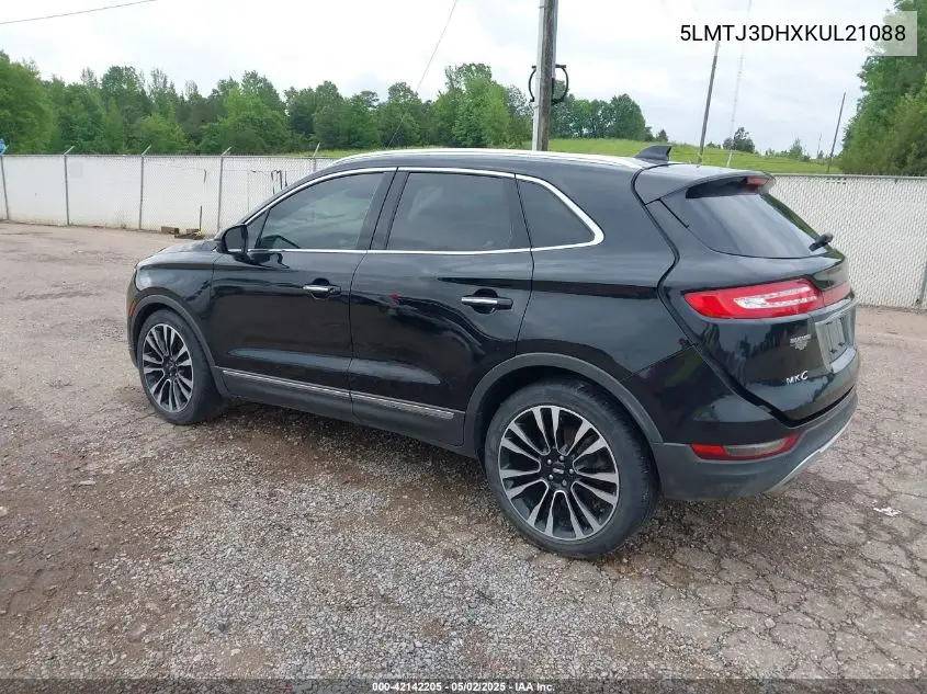 2019 Lincoln Mkc Reserve VIN: 5LMTJ3DHXKUL21088 Lot: 42142205
