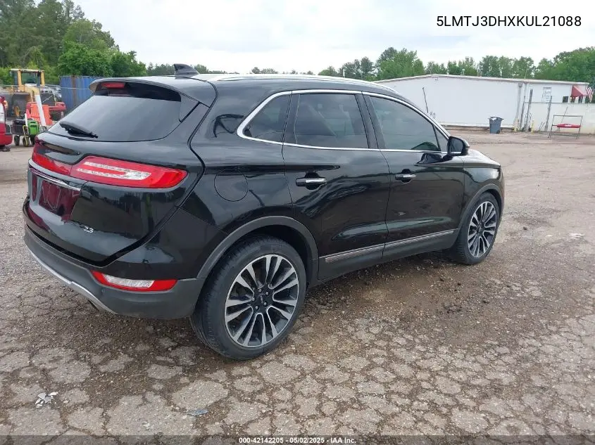 2019 Lincoln Mkc Reserve VIN: 5LMTJ3DHXKUL21088 Lot: 42142205