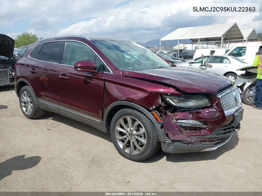 2019 Lincoln Mkc Select VIN: 5LMCJ2C95KUL22363 Lot: 42245861