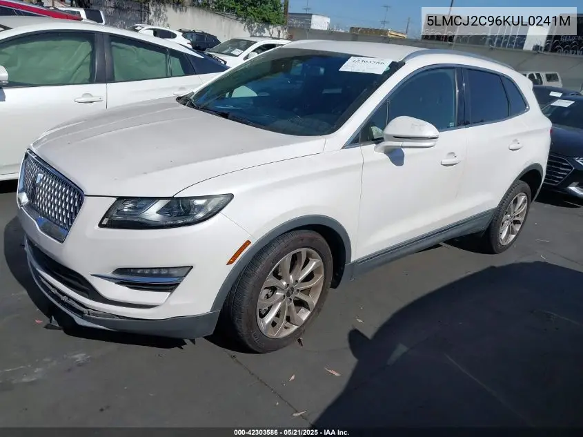 2019 Lincoln Mkc Select VIN: 5LMCJ2C96KUL0241M Lot: 42303586