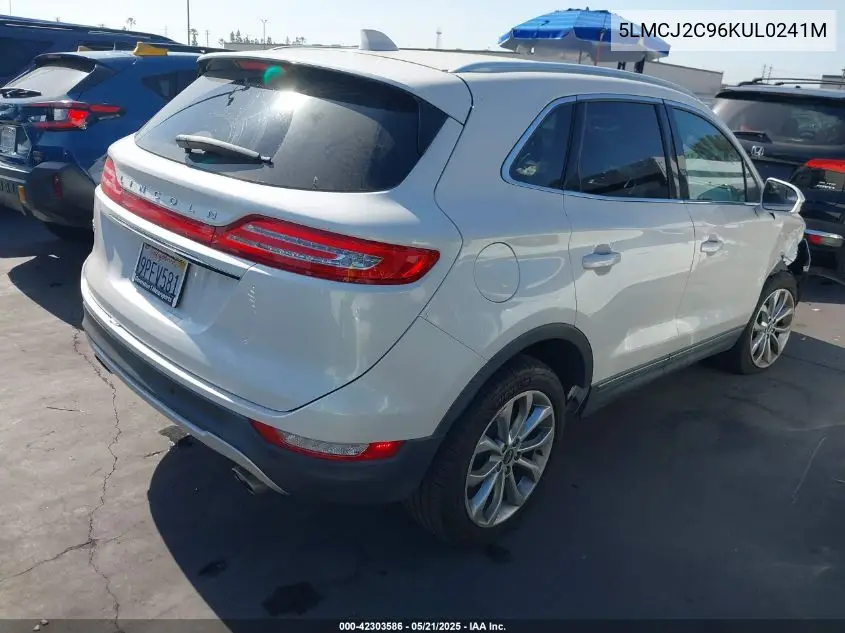 2019 Lincoln Mkc Select VIN: 5LMCJ2C96KUL0241M Lot: 42303586
