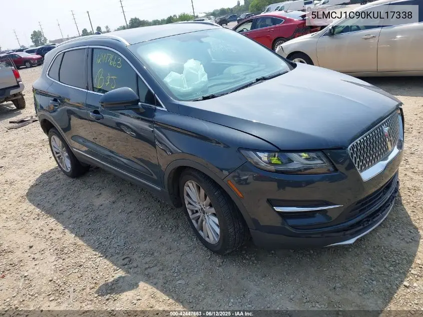 2019 Lincoln Mkc Standard VIN: 5LMCJ1C90KUL17338 Lot: 42447663