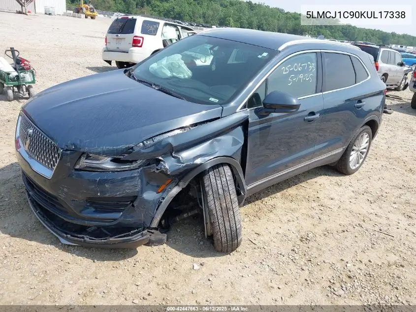 2019 Lincoln Mkc Standard VIN: 5LMCJ1C90KUL17338 Lot: 42447663