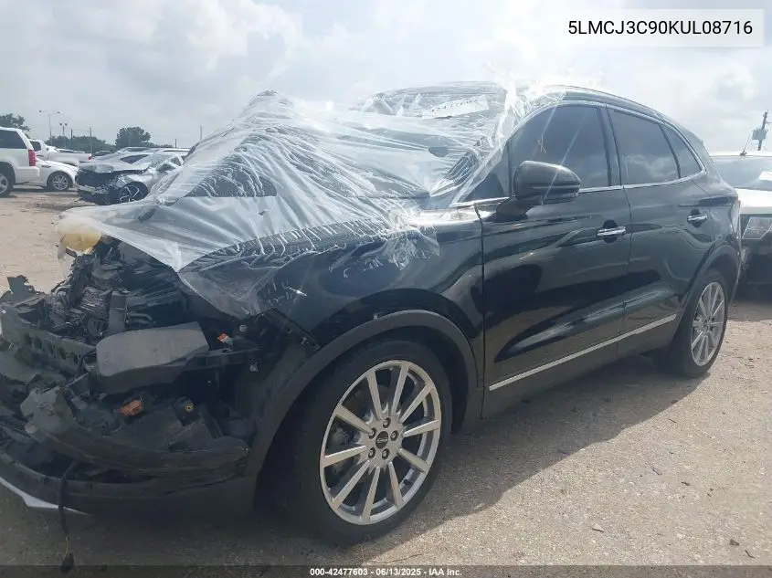 2019 Lincoln Mkc Reserve VIN: 5LMCJ3C90KUL08716 Lot: 42477603