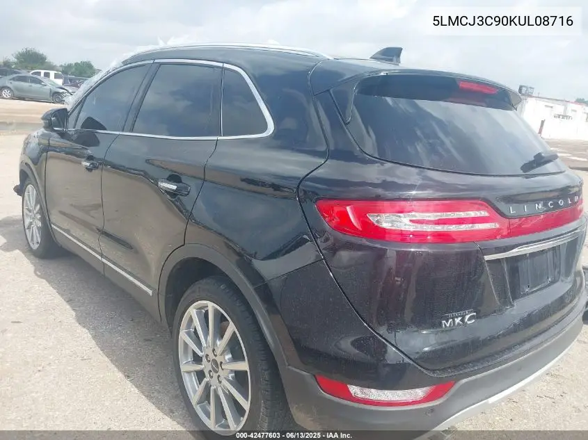 2019 Lincoln Mkc Reserve VIN: 5LMCJ3C90KUL08716 Lot: 42477603
