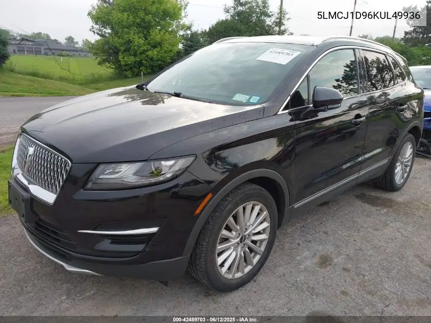 2019 Lincoln Mkc Standard VIN: 5LMCJ1D96KUL49936 Lot: 42489703