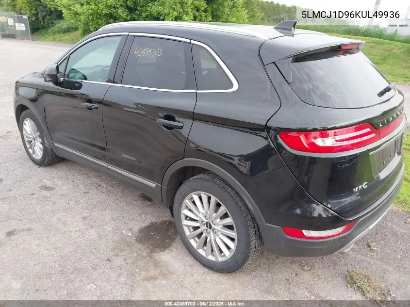 2019 Lincoln Mkc Standard VIN: 5LMCJ1D96KUL49936 Lot: 42489703