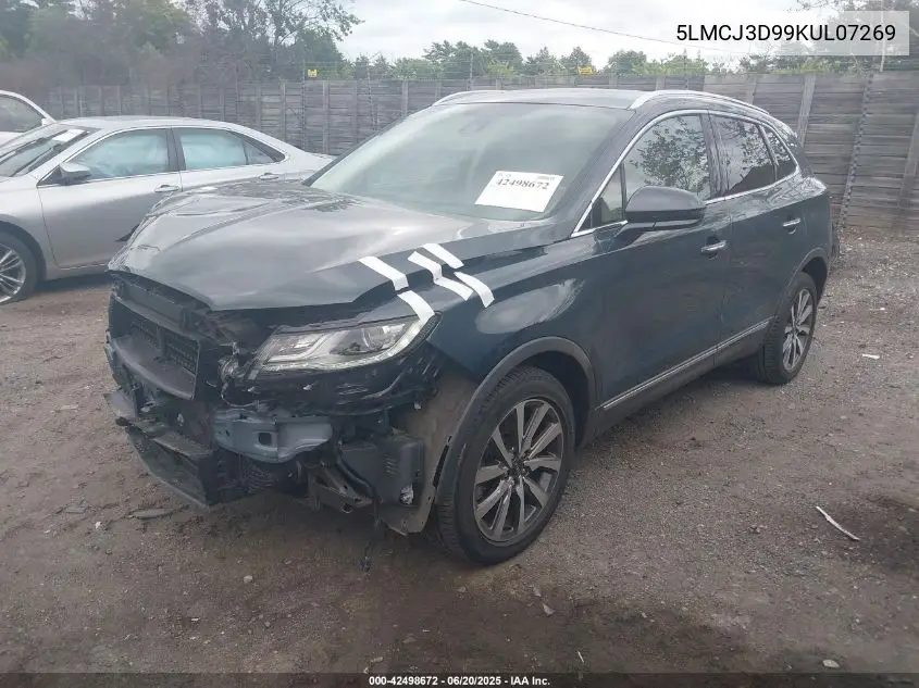 2019 Lincoln Mkc Reserve VIN: 5LMCJ3D99KUL07269 Lot: 42498672