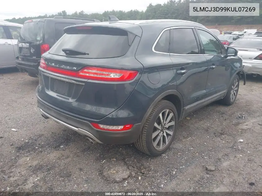 2019 Lincoln Mkc Reserve VIN: 5LMCJ3D99KUL07269 Lot: 42498672