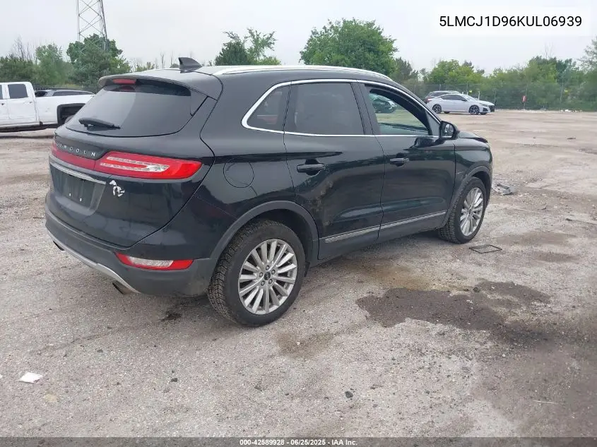2019 Lincoln Mkc Standard VIN: 5LMCJ1D96KUL06939 Lot: 42589928