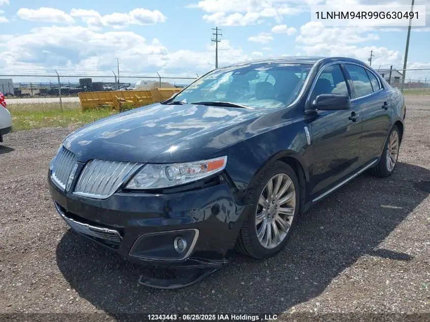 2009 Lincoln Mks VIN: 1LNHM94R99G630491 Lot: 12343443