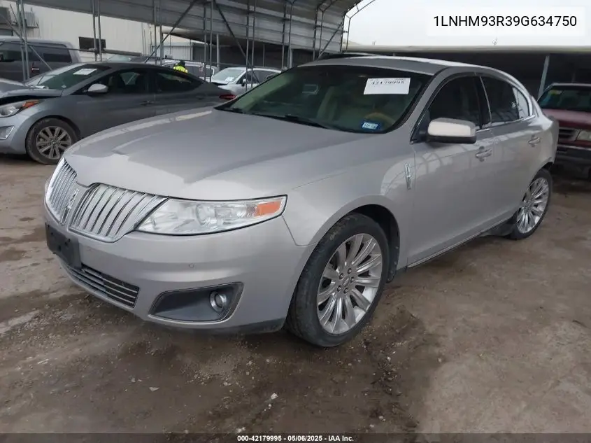 2009 Lincoln Mks VIN: 1LNHM93R39G634750 Lot: 42179995