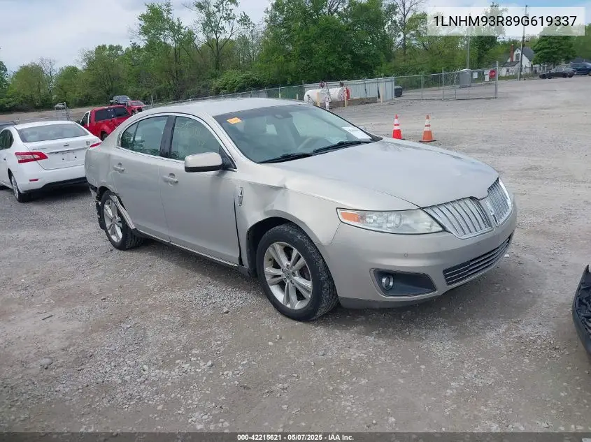 2009 Lincoln Mks VIN: 1LNHM93R89G619337 Lot: 42215621