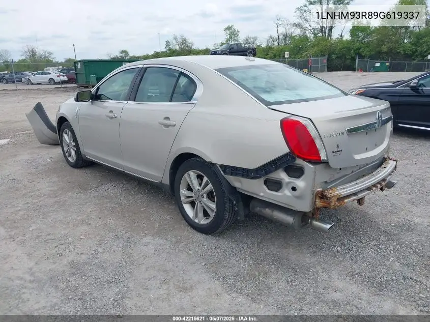 2009 Lincoln Mks VIN: 1LNHM93R89G619337 Lot: 42215621