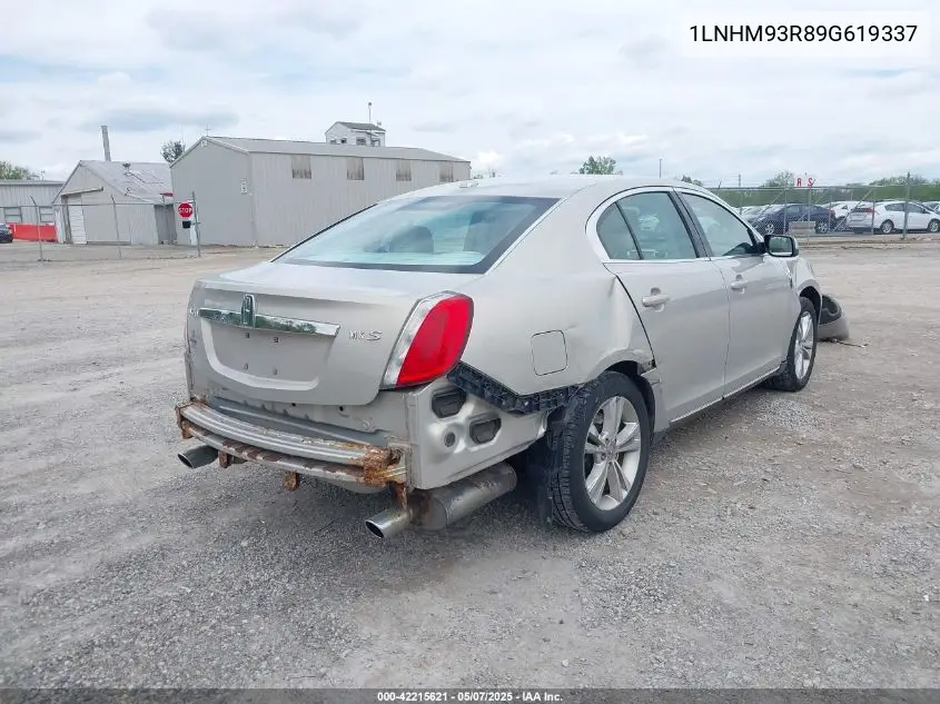 2009 Lincoln Mks VIN: 1LNHM93R89G619337 Lot: 42215621