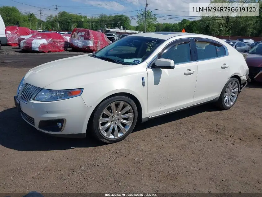 2009 Lincoln Mks VIN: 1LNHM94R79G619120 Lot: 42223079