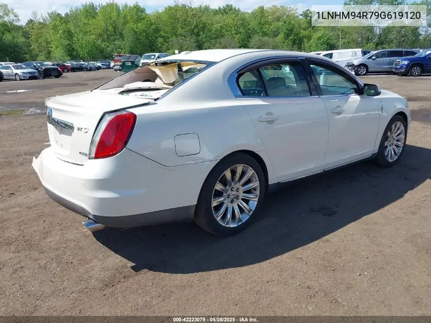 2009 Lincoln Mks VIN: 1LNHM94R79G619120 Lot: 42223079