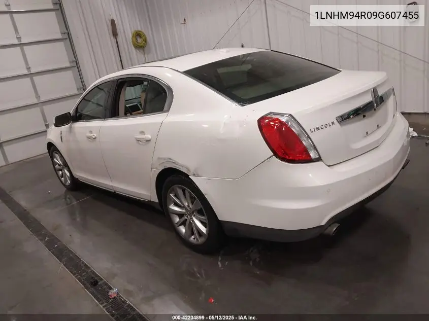 2009 Lincoln Mks VIN: 1LNHM94R09G607455 Lot: 42234899