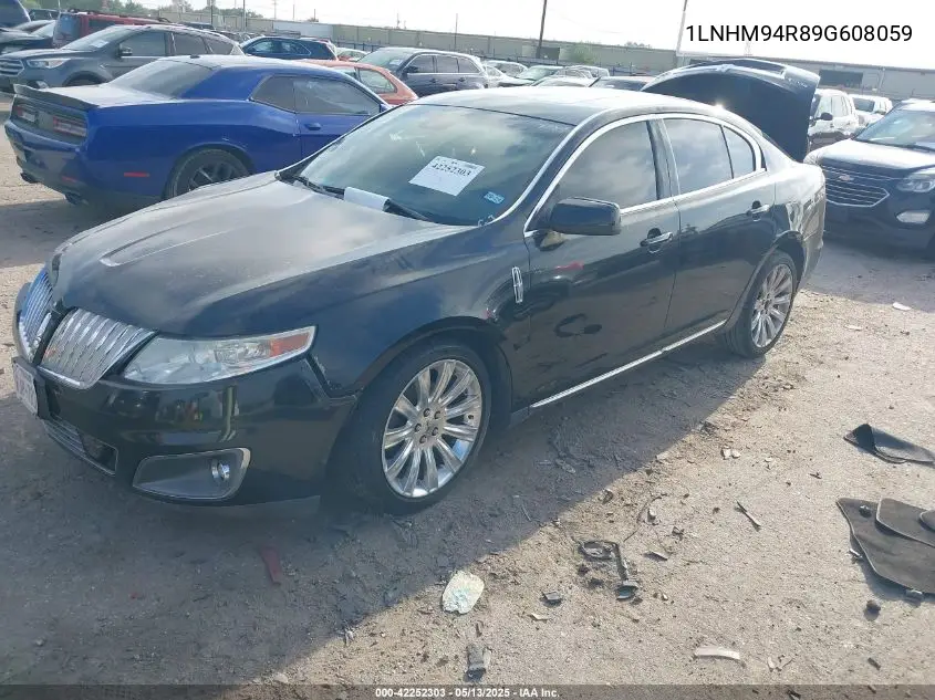 2009 Lincoln Mks VIN: 1LNHM94R89G608059 Lot: 42252303