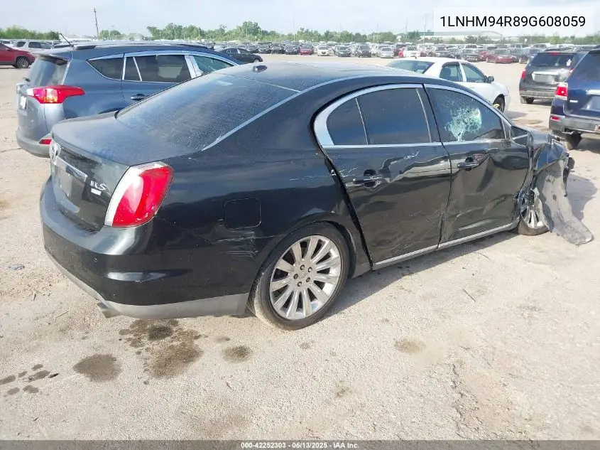 2009 Lincoln Mks VIN: 1LNHM94R89G608059 Lot: 42252303