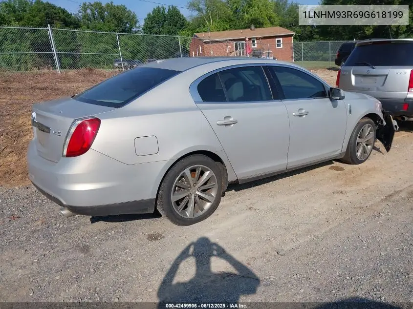 2009 Lincoln Mks VIN: 1LNHM93R69G618199 Lot: 42459906