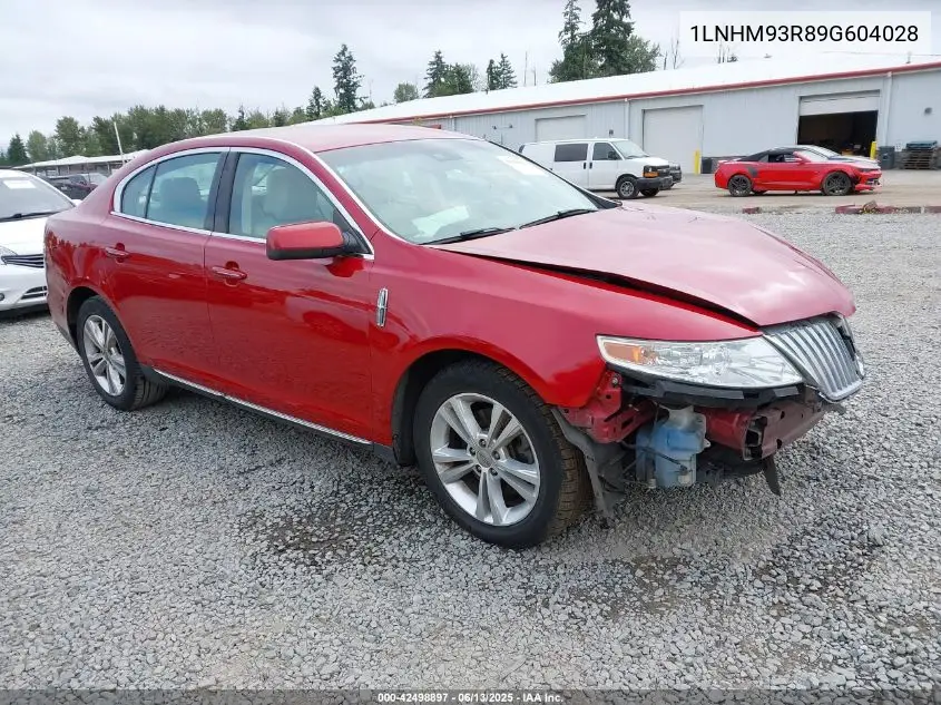 2009 Lincoln Mks VIN: 1LNHM93R89G604028 Lot: 42498897