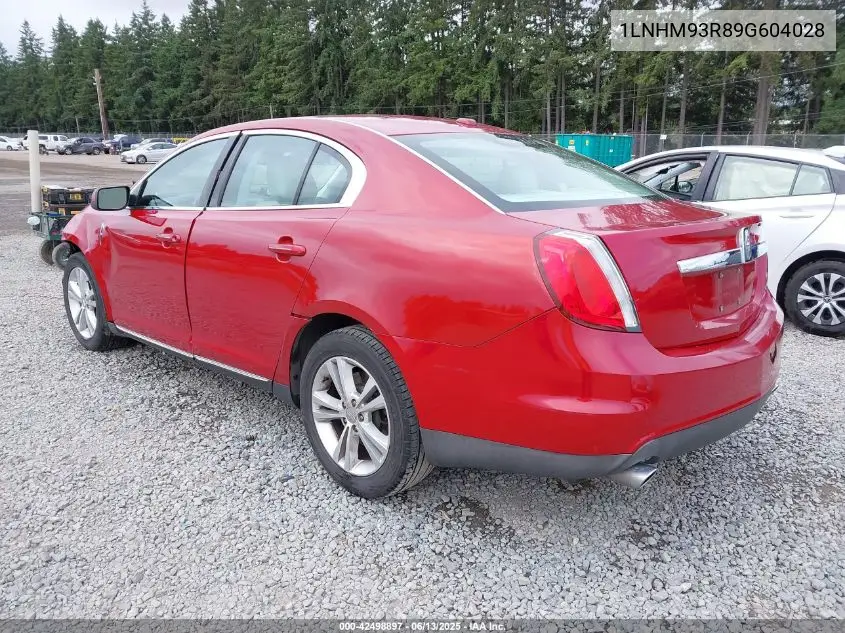 2009 Lincoln Mks VIN: 1LNHM93R89G604028 Lot: 42498897