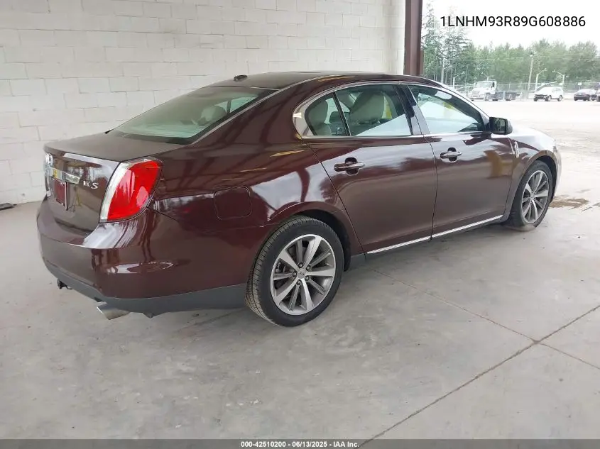 2009 Lincoln Mks VIN: 1LNHM93R89G608886 Lot: 42510200