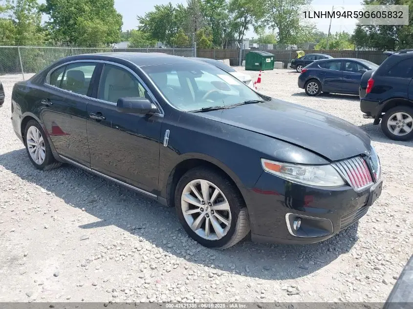 2009 Lincoln Mks VIN: 1LNHM94R59G605832 Lot: 42521335