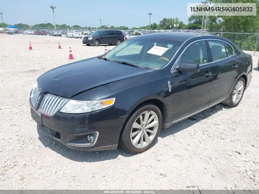 2009 Lincoln Mks VIN: 1LNHM94R59G605832 Lot: 42521335