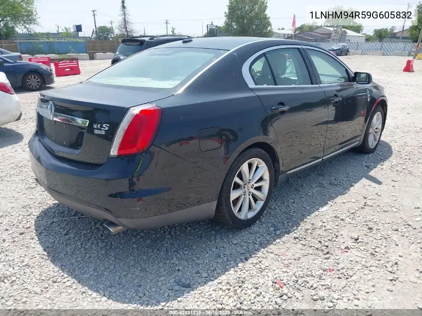 2009 Lincoln Mks VIN: 1LNHM94R59G605832 Lot: 42521335