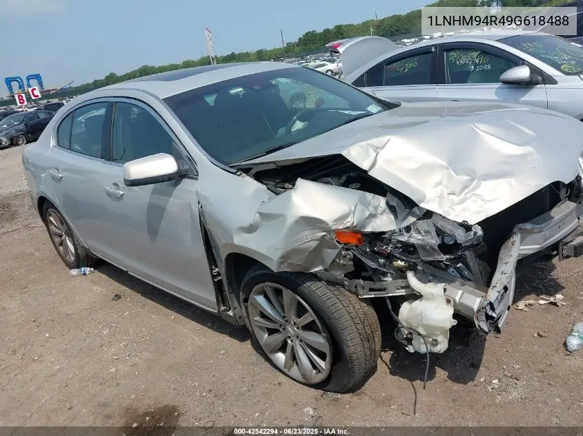 2009 Lincoln Mks VIN: 1LNHM94R49G618488 Lot: 42542294