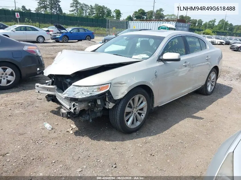 2009 Lincoln Mks VIN: 1LNHM94R49G618488 Lot: 42542294