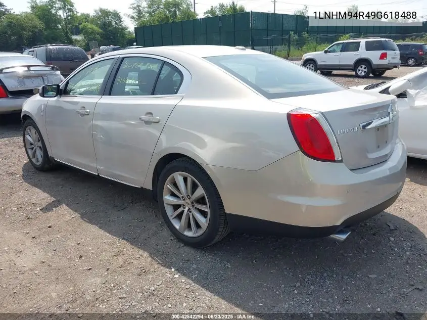 2009 Lincoln Mks VIN: 1LNHM94R49G618488 Lot: 42542294