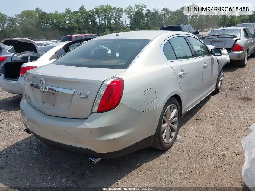 2009 Lincoln Mks VIN: 1LNHM94R49G618488 Lot: 42542294