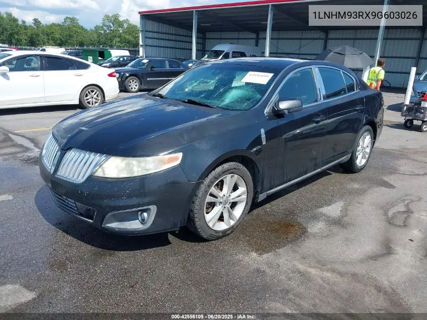 2009 Lincoln Mks VIN: 1LNHM93RX9G603026 Lot: 42556109