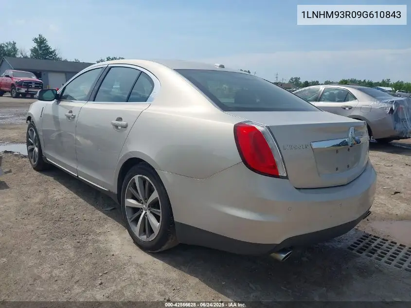 2009 Lincoln Mks VIN: 1LNHM93R09G610843 Lot: 42566628