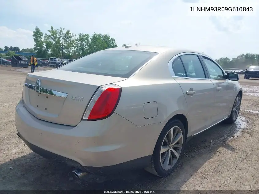 2009 Lincoln Mks VIN: 1LNHM93R09G610843 Lot: 42566628