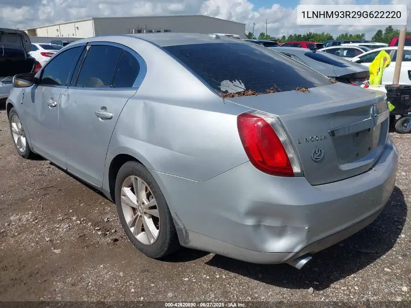2009 Lincoln Mks VIN: 1LNHM93R29G622220 Lot: 42620890