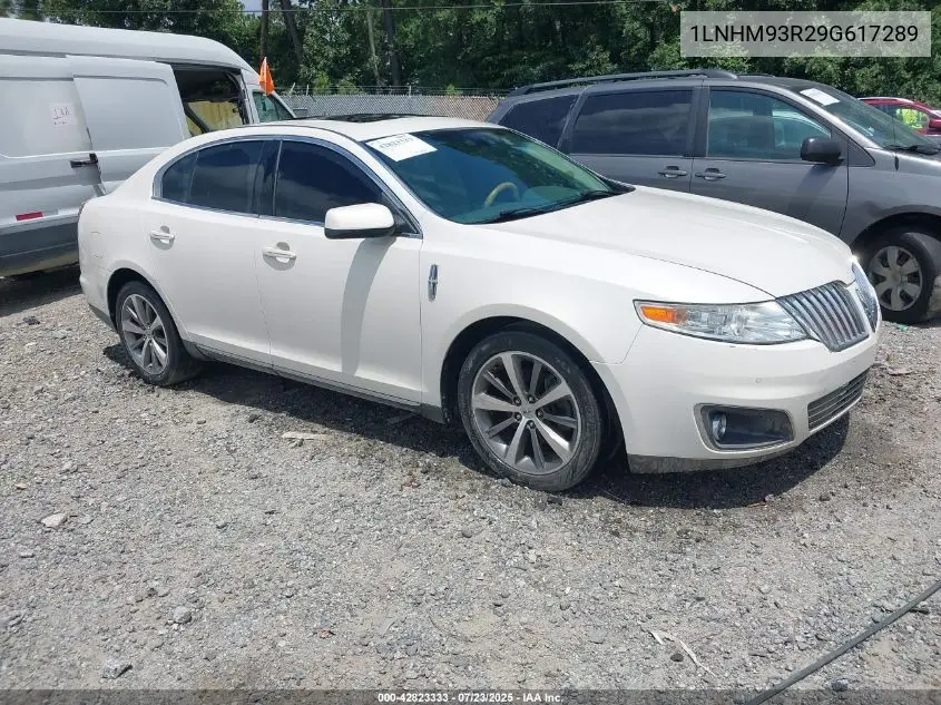 2009 Lincoln Mks VIN: 1LNHM93R29G617289 Lot: 42823333