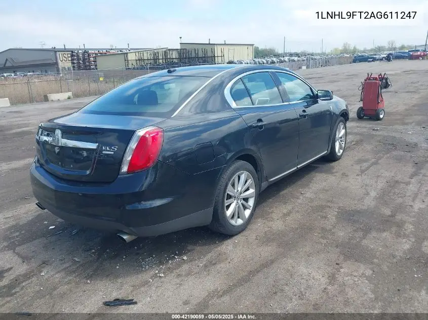 2010 Lincoln Mks Ecoboost VIN: 1LNHL9FT2AG611247 Lot: 42190059